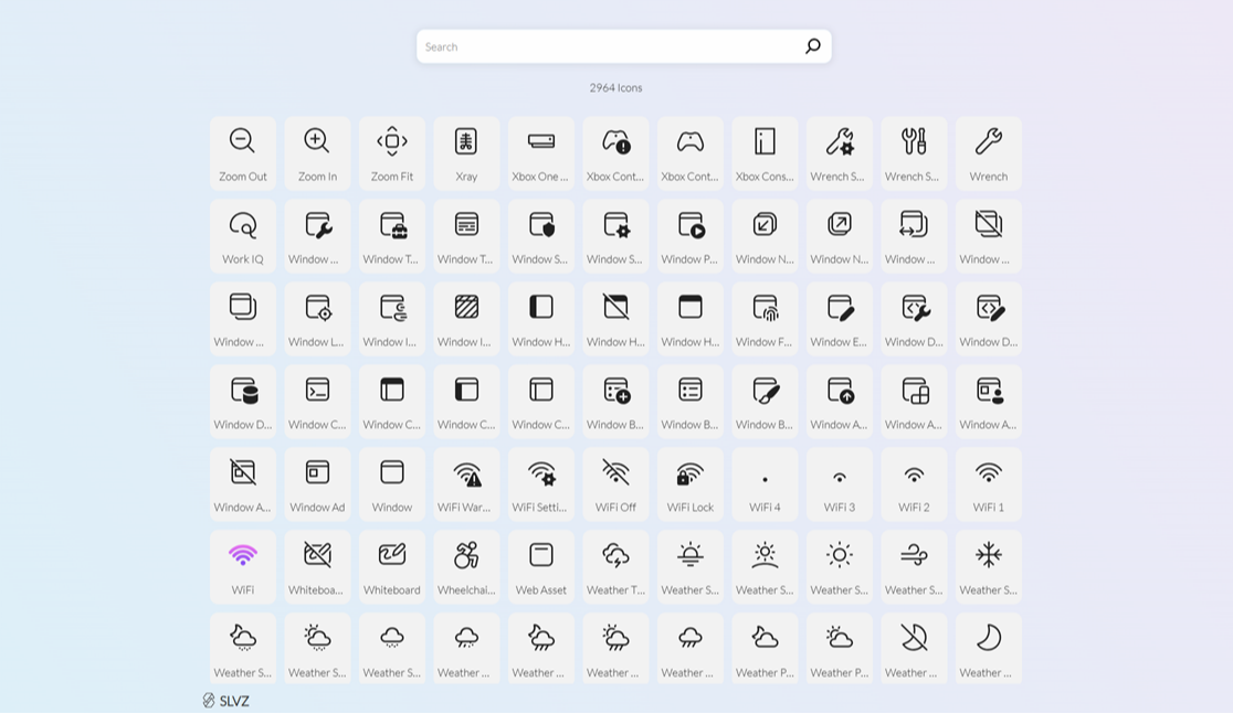 Fluent icons